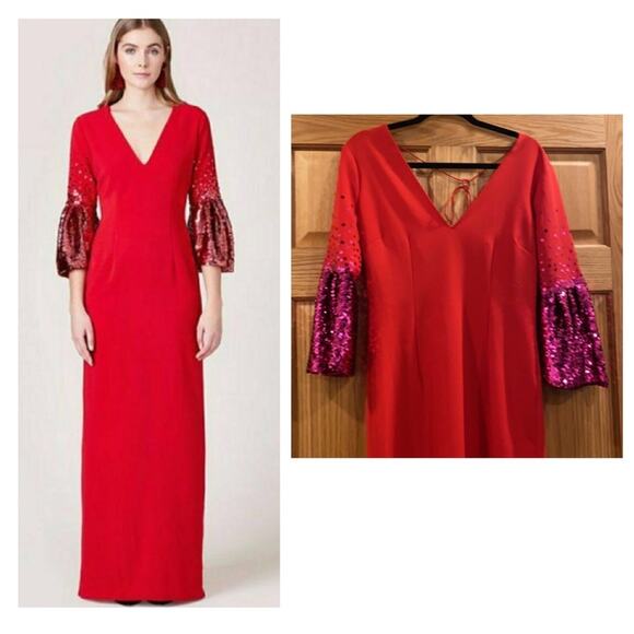 Sachin Babi Byzas Gown Cerise - Picture 2 of 14